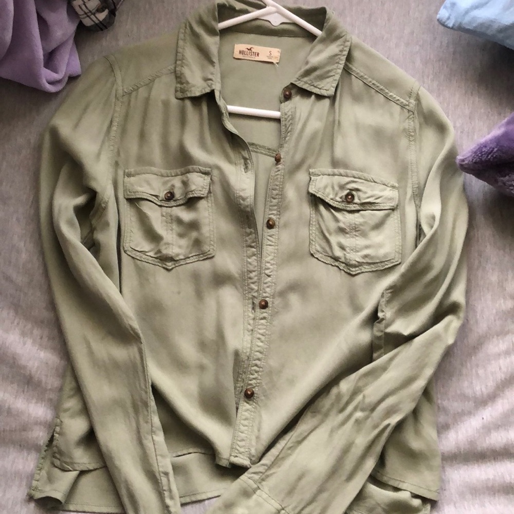 Army Green Hollister button up